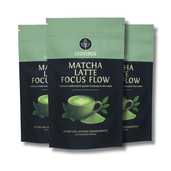 3x Matcha Latte Focus Flow – stabilna energija & fokus